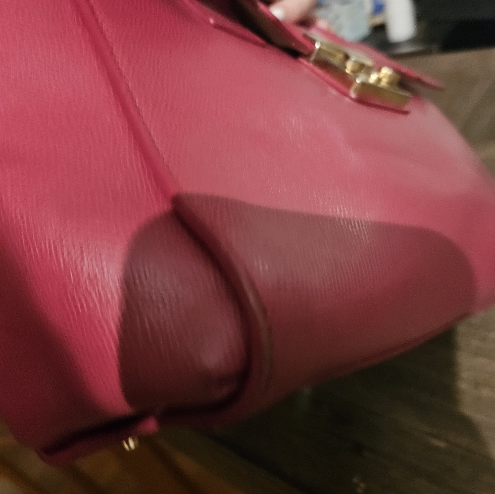 Furla Fuchsia Leather Metropolis Tote - Picture 8 of 12